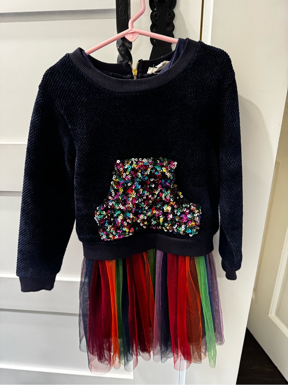 Truly me colorful sequin sweater dress